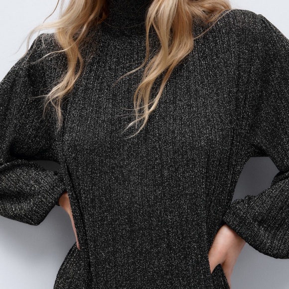 COPY - Zara high neck metallic dress - Picture 5 of 16